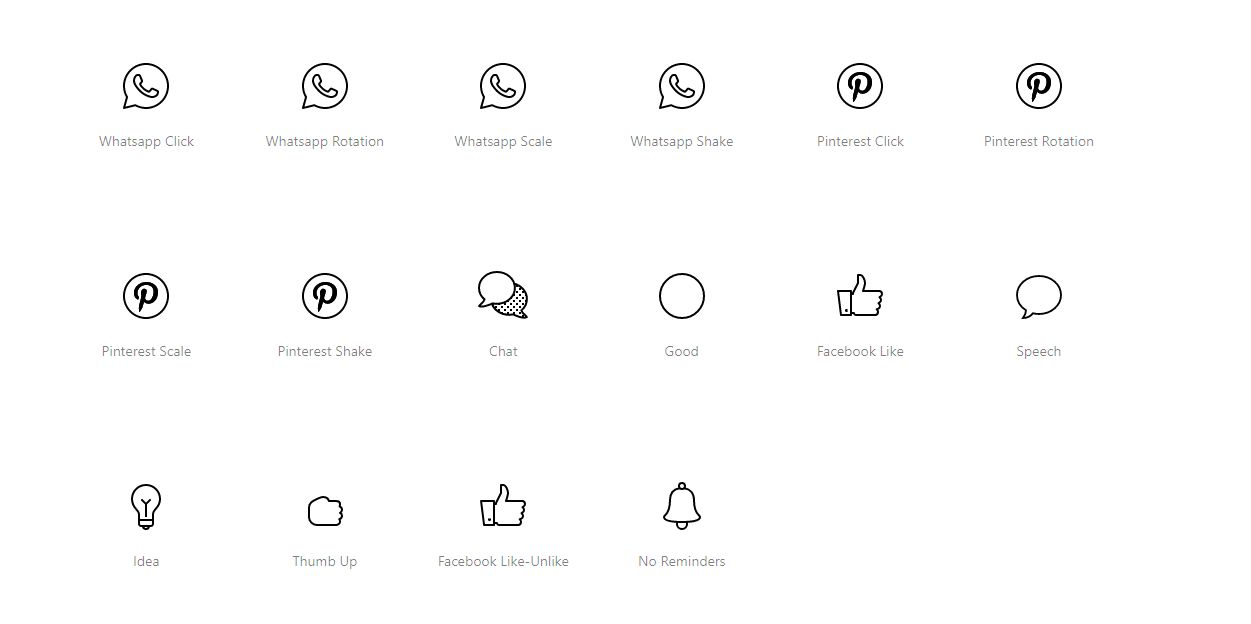 一组开源免费的Web动画图标,荐给需要的设计师和程序员