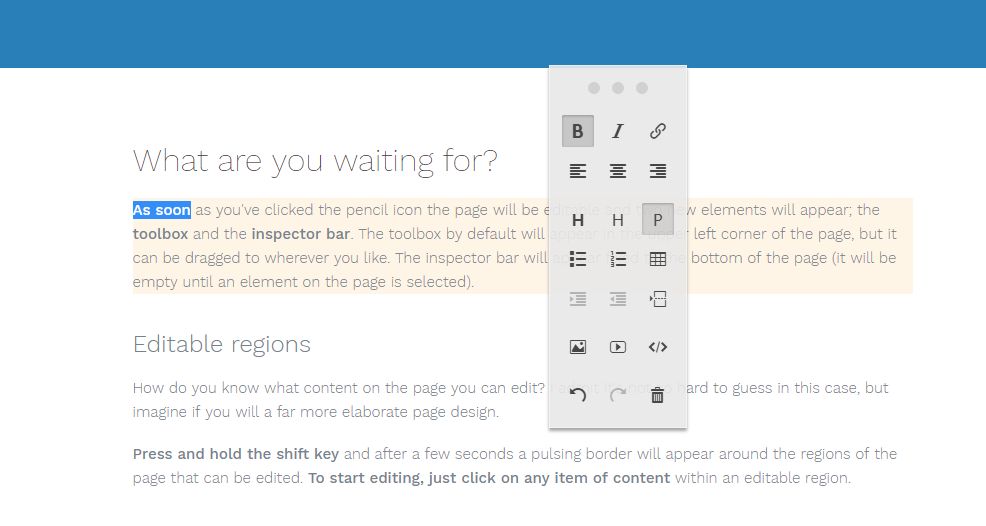 不得不佩服,美观小巧的网页内容编辑器——ContentTools