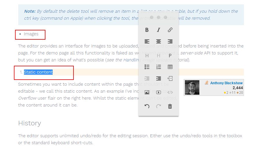 不得不佩服,美观小巧的网页内容编辑器——ContentTools
