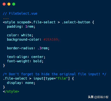 使用Vue 自定义文件选择器组件(基础虽简单,但思路我们要掌握)
