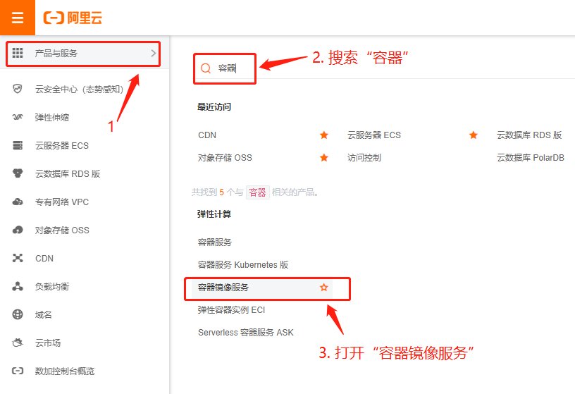 申请阿里云的镜像加速地址