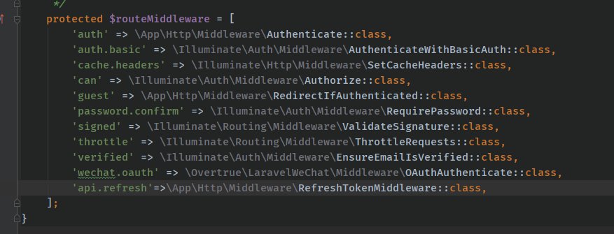 vue4 + laravel8使用JWT