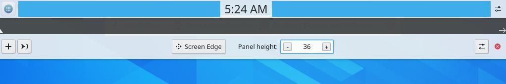 Editing the panel Editing the panel