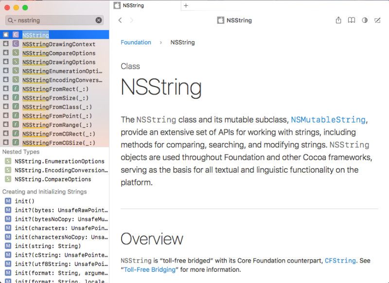 Dash:优秀程序员必备的API文档浏览器