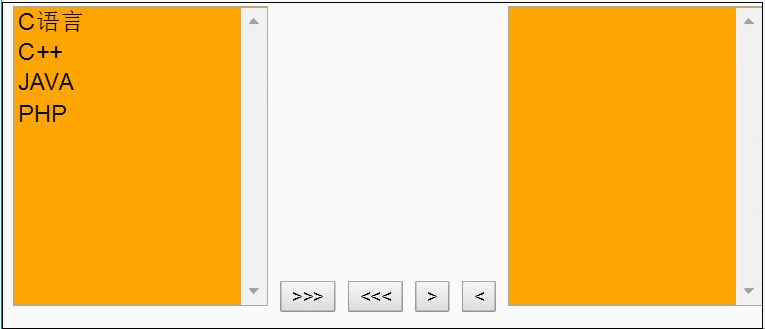 JS之DOM案例之由浅入深探究左右互选栏(上)