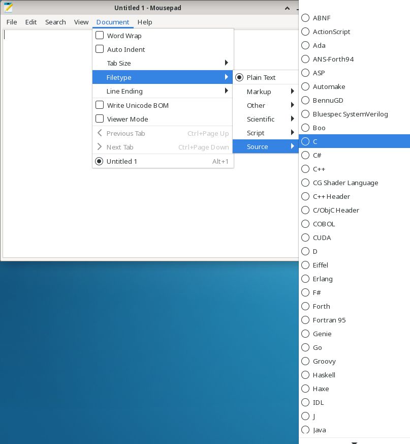 Image of Mousepad file types
