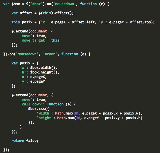 24行代码,让你的网页元素任意放大、缩小、拖拽、移动