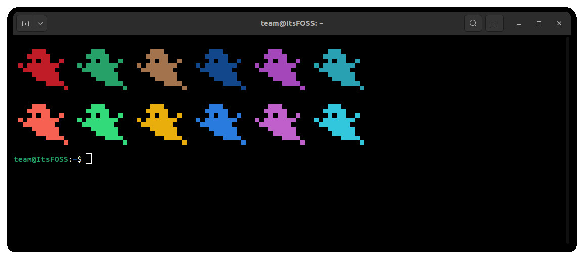 ghosts shell color script