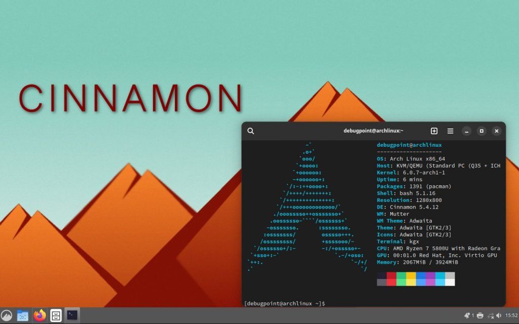 如何在 Arch Linux 中安装 Cinnamon 桌面 - 乐耶园