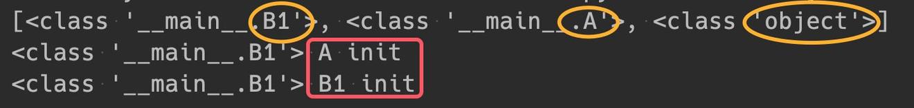 单继承时 super 调用的效果
