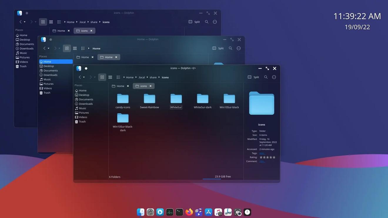 11 个让你的 Linux 桌面更好看的 KDE Plasma 主题 - 乐耶园